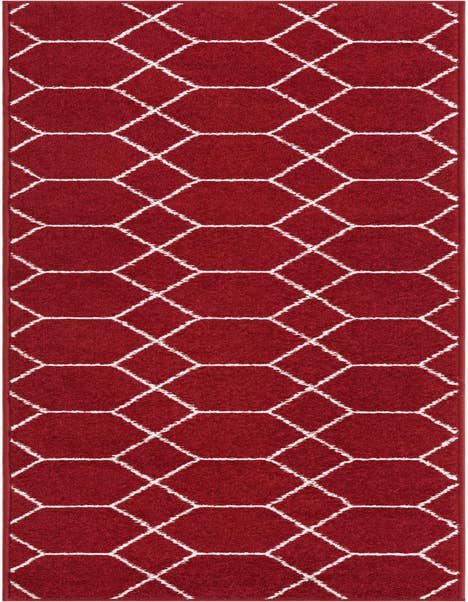 Detail image of  2' x 9' Lattice Frieze Runner Rug