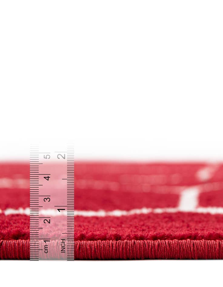 Detail image of  2' x 9' Lattice Frieze Runner Rug