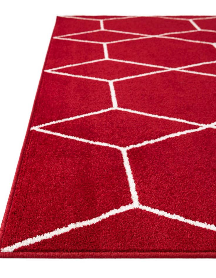 Detail image of  2' x 9' Lattice Frieze Runner Rug