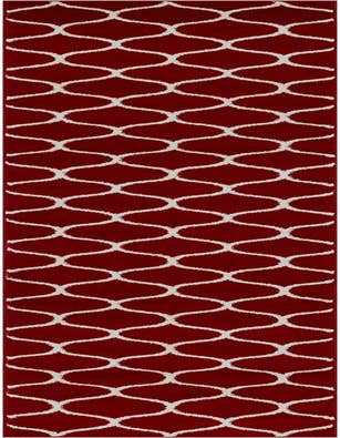 Detail image of  2' x 13' Lattice Frieze Runner Rug