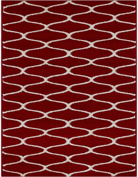 Detail image of  2' x 9' Lattice Frieze Runner Rug