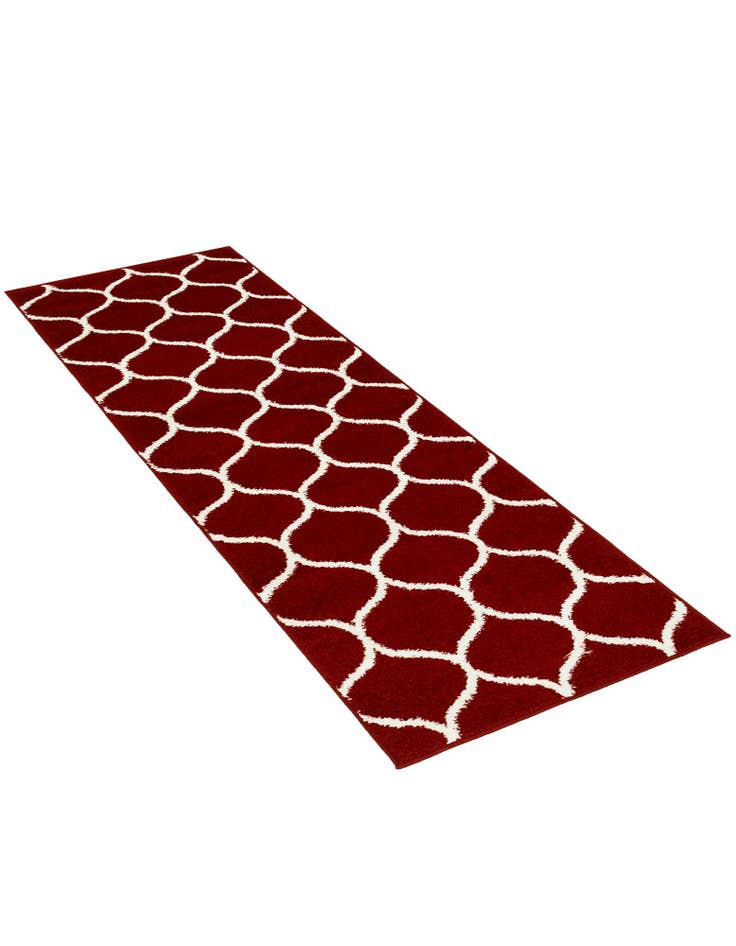 Detail image of  2' x 6' Lattice Frieze Runner Rug