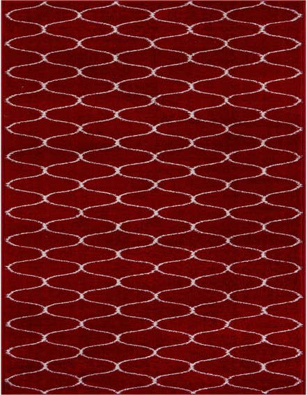 Detail image of  2' 7 x 12' Lattice Frieze Runner Rug