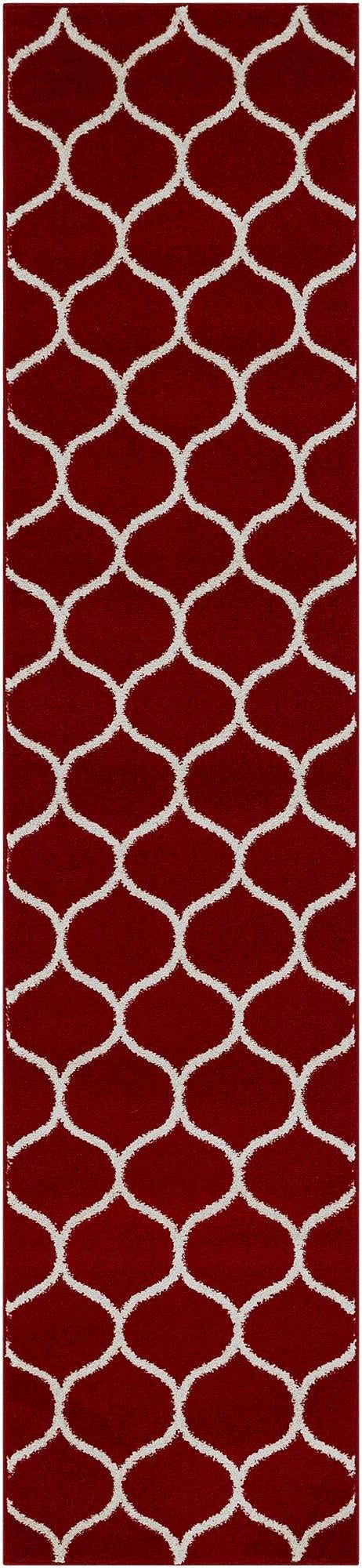  2' x 9' Lattice Frieze Runner Rug