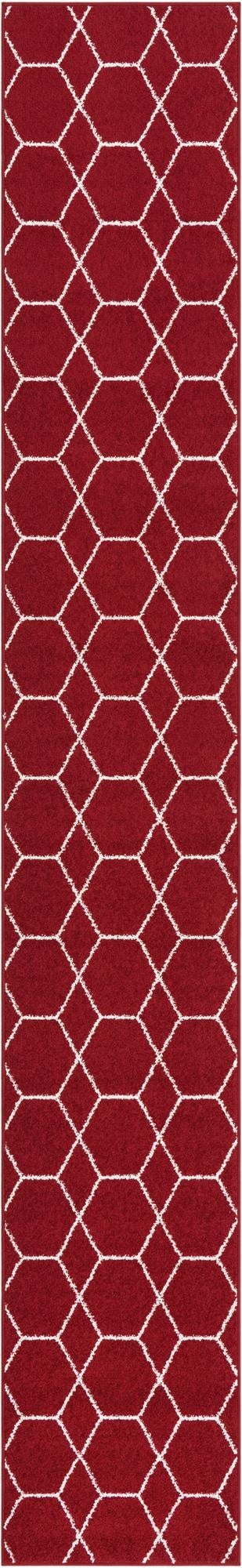 2' x 13' Lattice Frieze Runner Rug