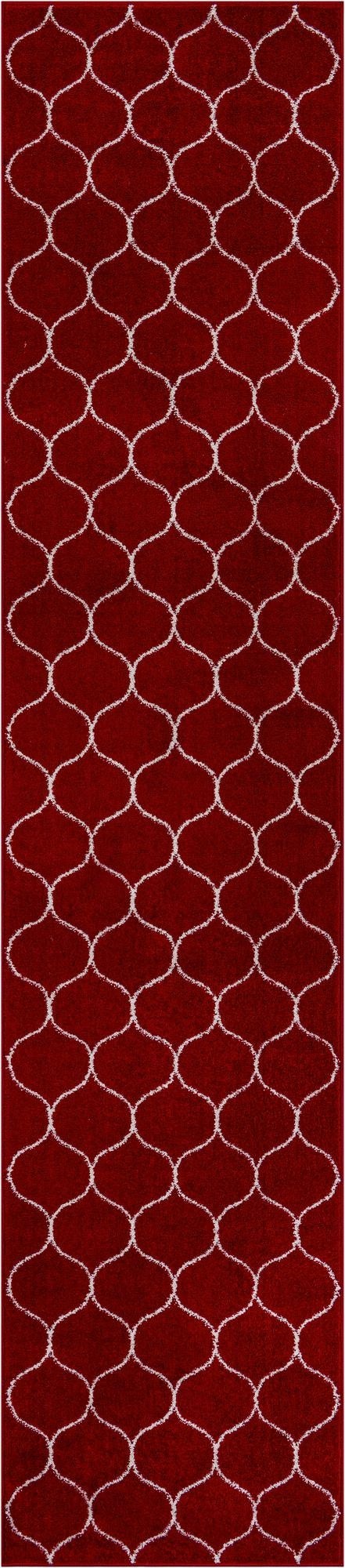  2' 7 x 12' Lattice Frieze Runner Rug