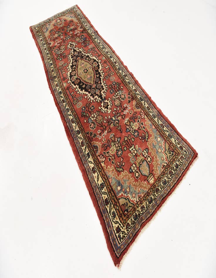 Detail image of  3' 7 x 9' 8  Hand Knotted Liliyan Persian Wool Runner Rug