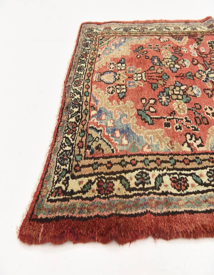 Detail image of  3' 7 x 9' 8  Hand Knotted Liliyan Persian Wool Runner Rug