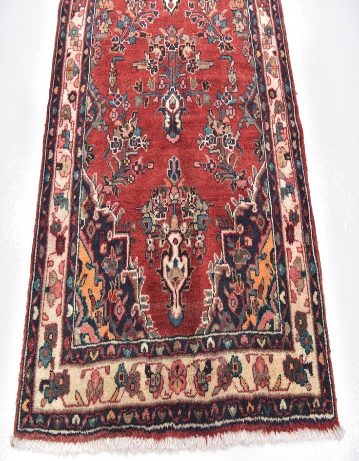 Detail image of  3' 7 x 9' 6 Liliyan Wool Runner Rug