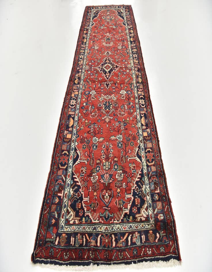 Detail image of  3' 8 x 10' 6  Hand Knotted Liliyan Persian Wool Runner Rug