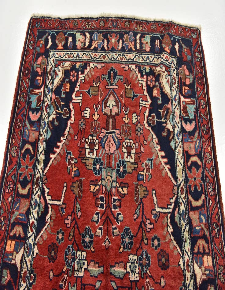 Detail image of  3' 8 x 10' 6  Hand Knotted Liliyan Persian Wool Runner Rug