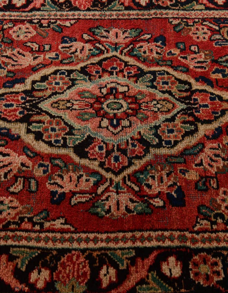 Detail image of 3' 5 x 9' 10 Hand Knotted Liliyan Persian Wool Runner Rug