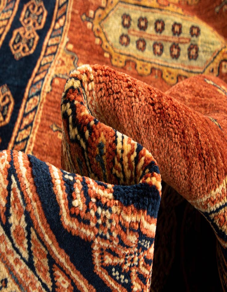 Detail image of  2' 8 x 9' 7 Luribaft Wool Runner Rug
