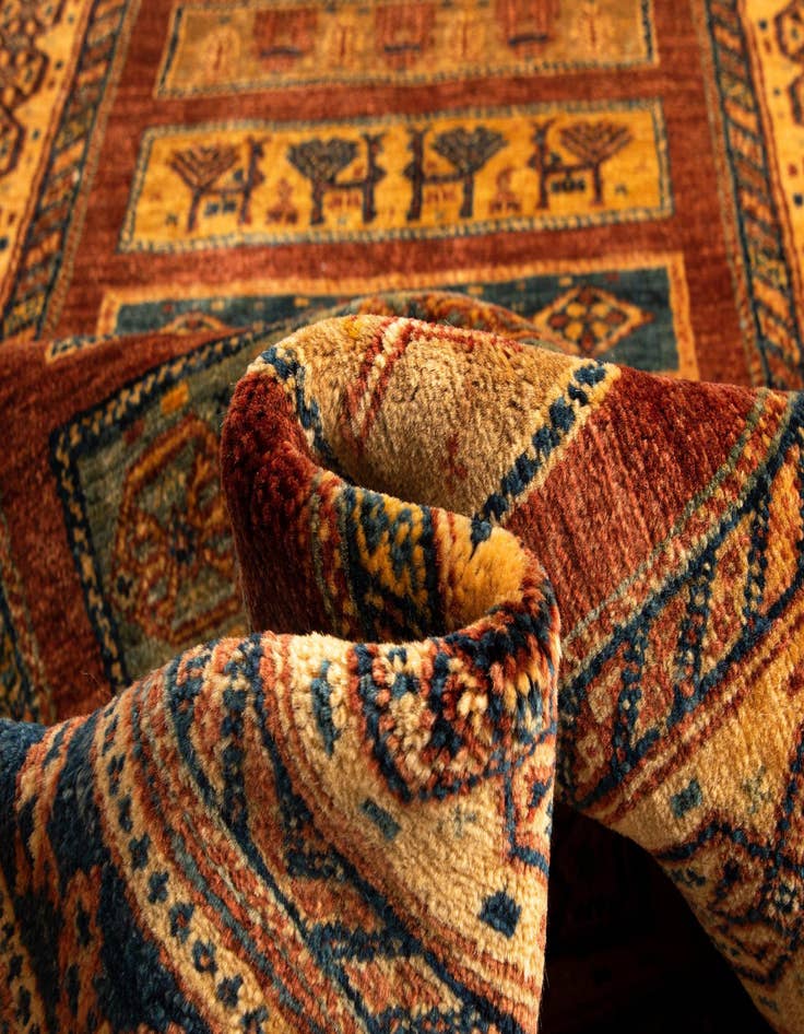 Detail image of  2' 8 x 9' 10 Luribaft Wool Runner Rug