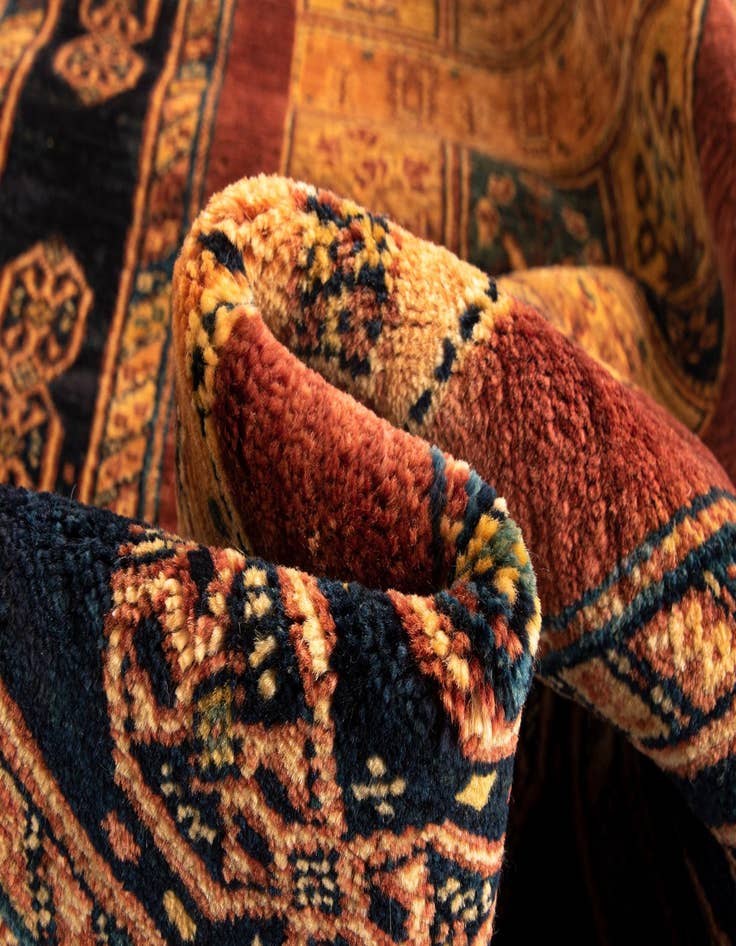 Detail image of  2' 7 x 9' 9 Luribaft Wool Runner Rug
