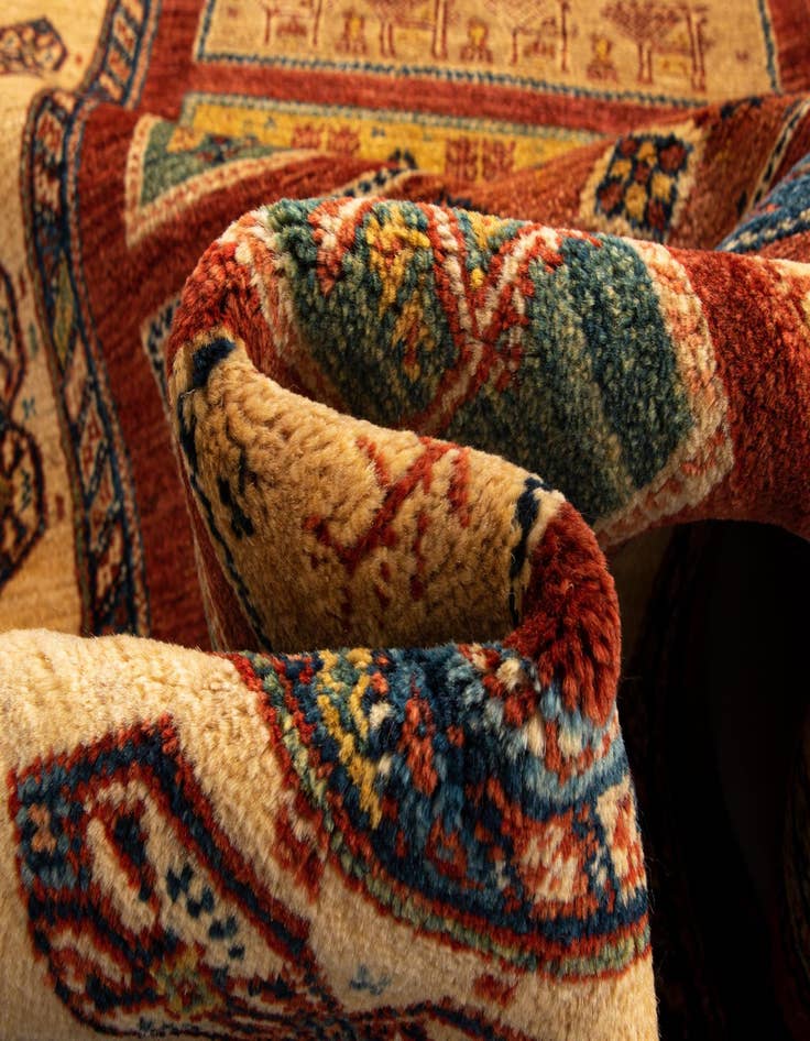 Detail image of  2' 9 x 9' 5 Luribaft Wool Runner Rug