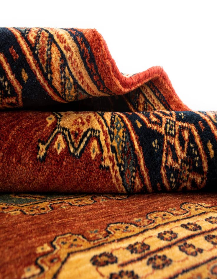 Detail image of  2' 10 x 9' 10 Luribaft Wool Runner Rug