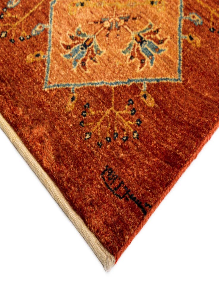 Detail image of  3' x 6' 8 Luribaft Wool Runner Rug