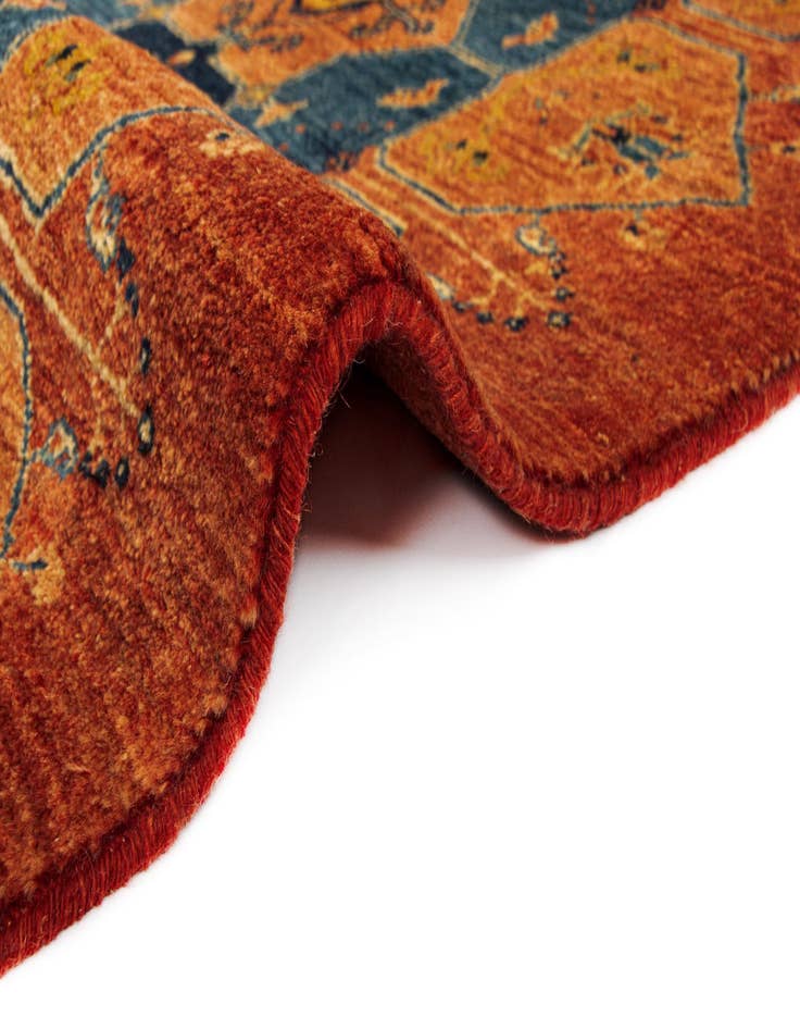 Detail image of  3' x 6' 7 Luribaft Wool Runner Rug