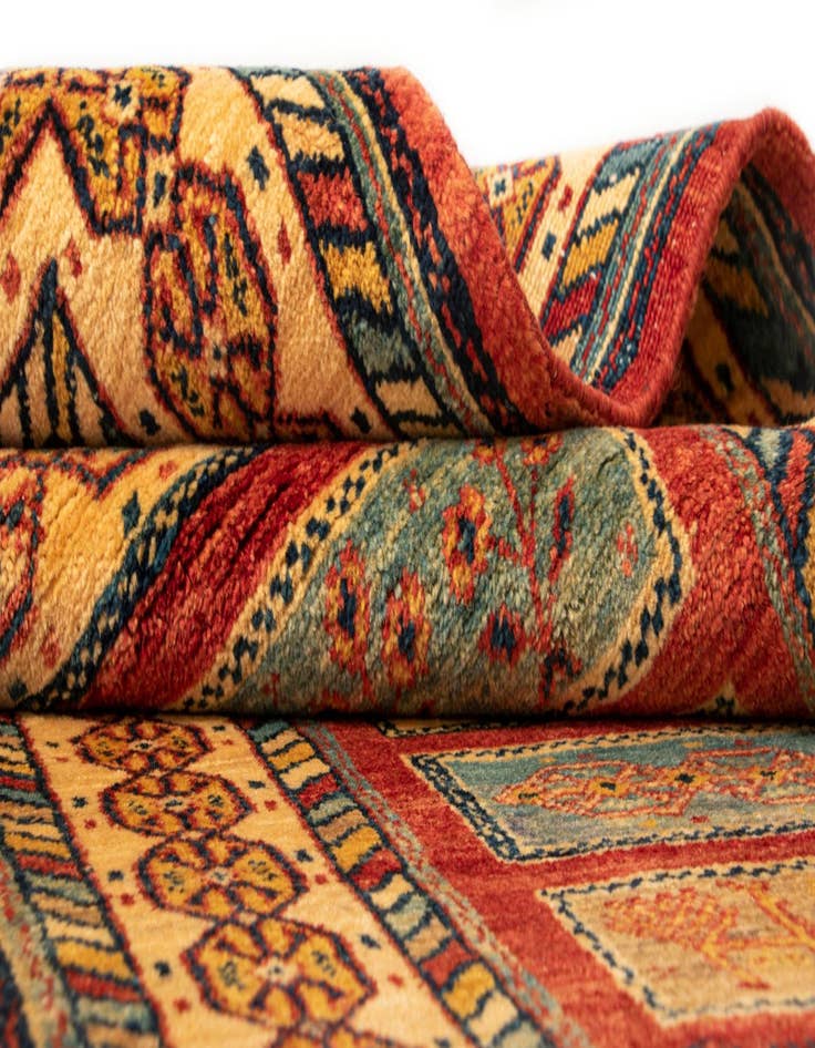 Detail image of  2' 8 x 6' 6 Luribaft Wool Runner Rug