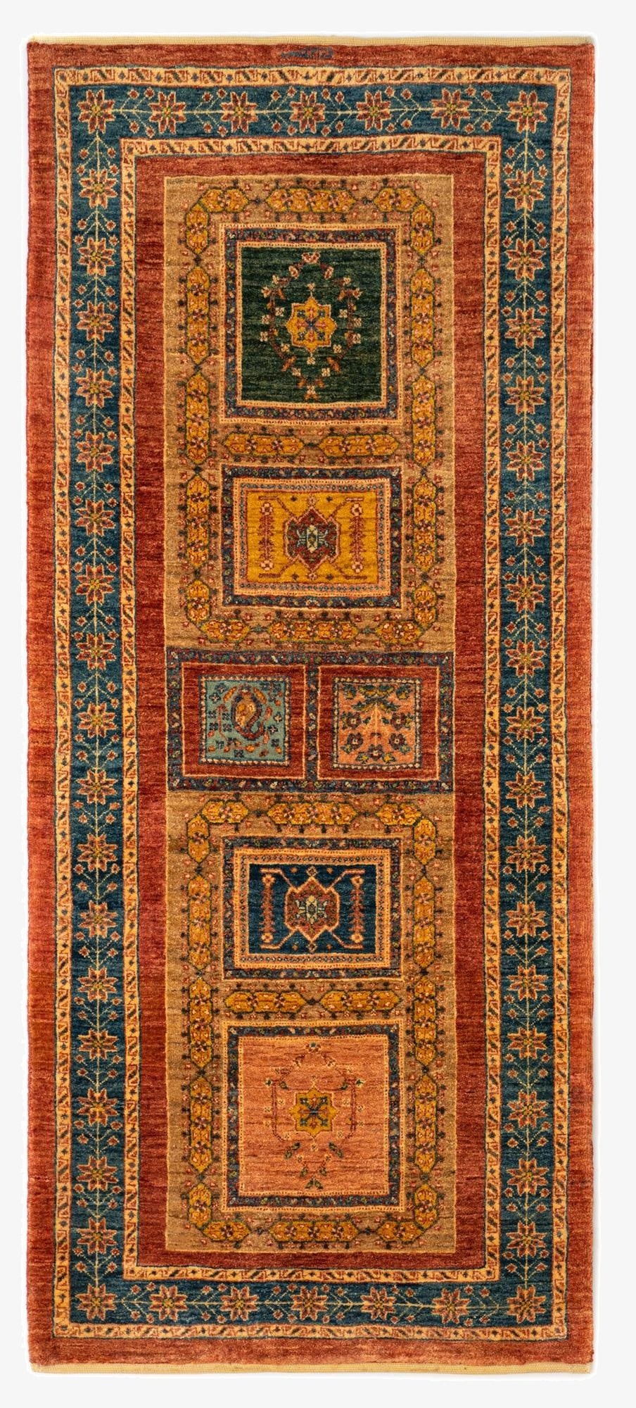  2' 9 x 6' 5 Luribaft Wool Runner Rug