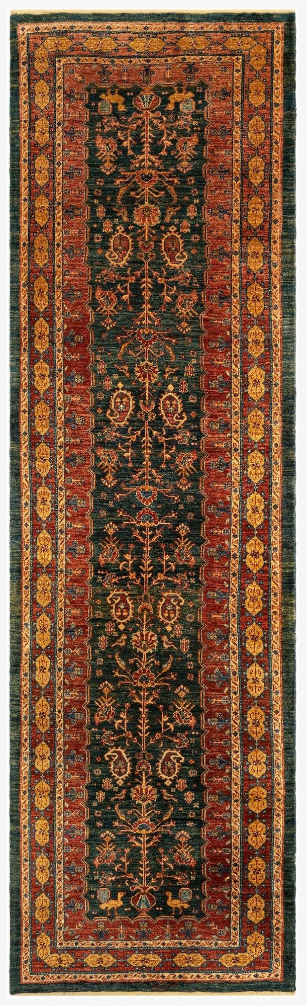  2' 9 x 9' 6 Luribaft Wool Runner Rug