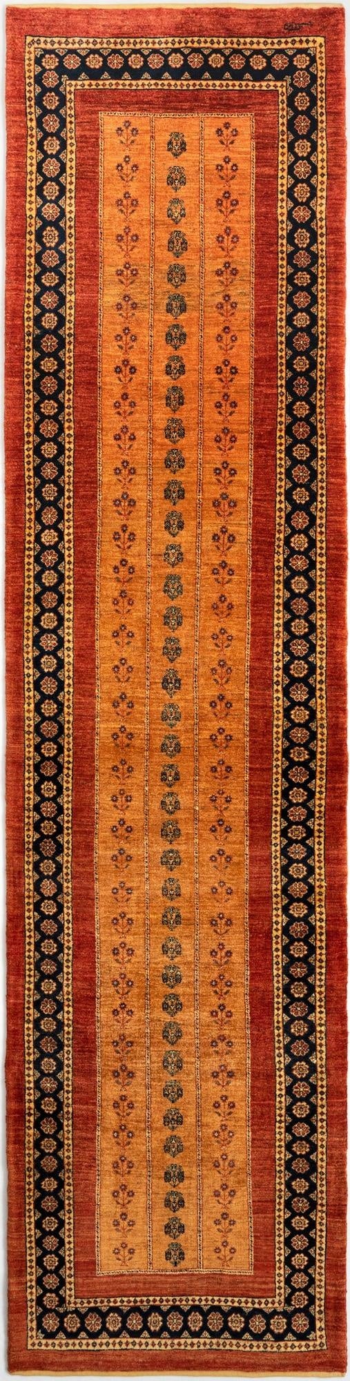  3' x 12' 8 Luribaft Wool Runner Rug