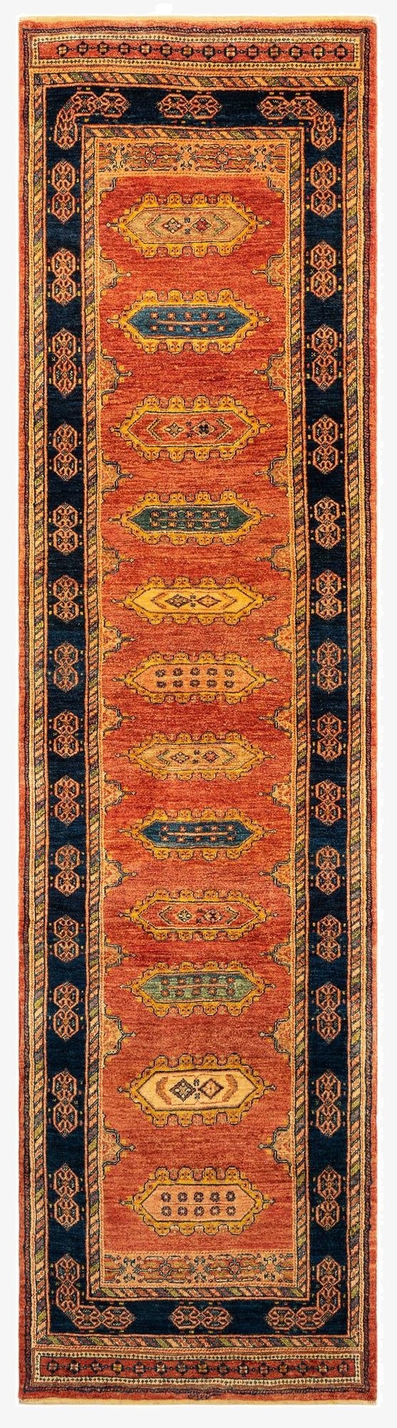  2' 9 x 10' 8 Luribaft Wool Runner Rug