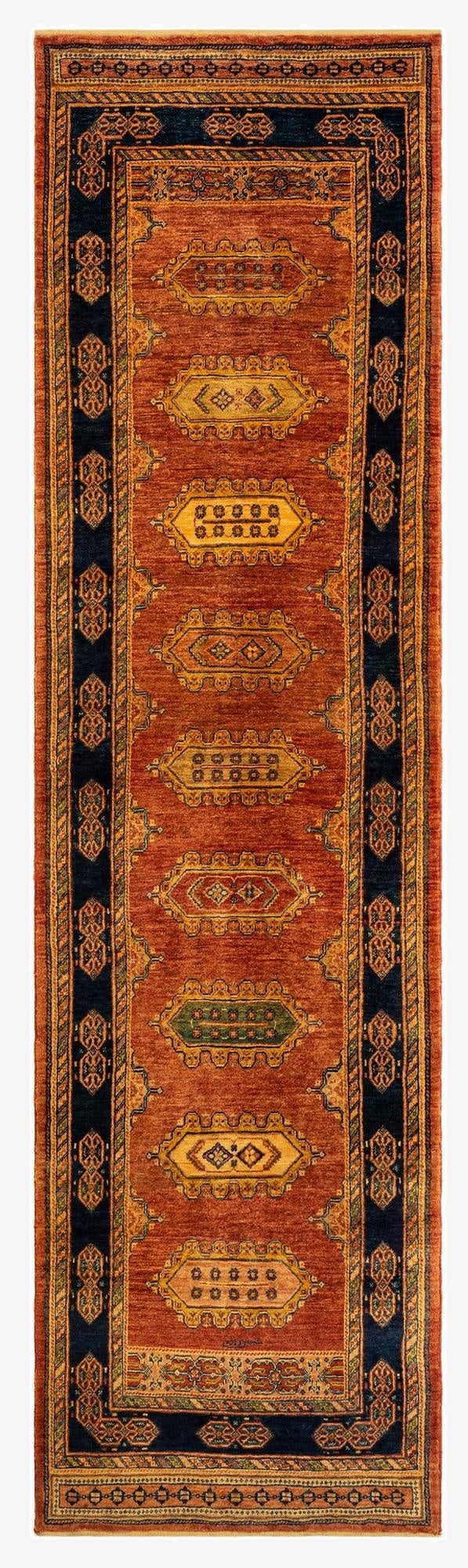  2' 9 x 10' 2 Luribaft Wool Runner Rug