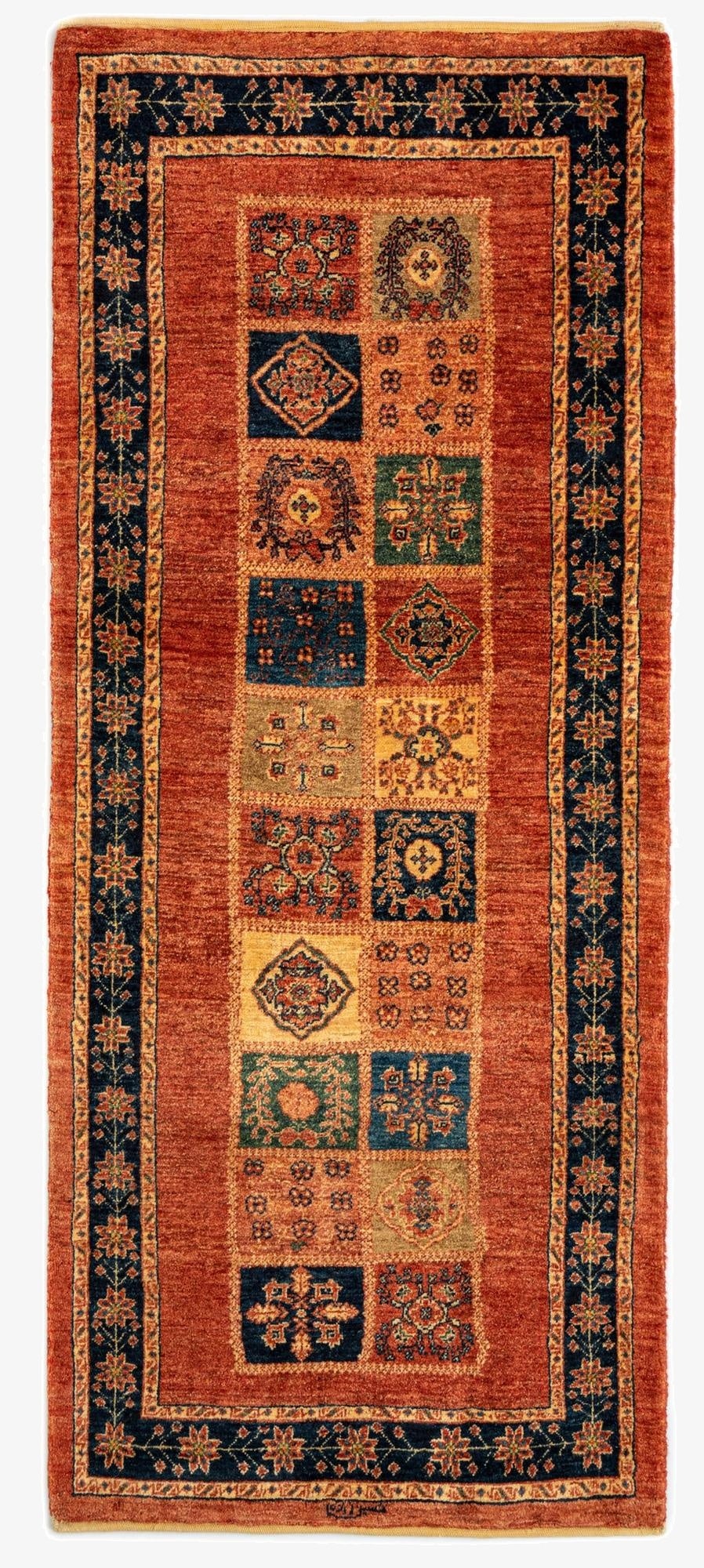  2' 9 x 6' 8 Luribaft Wool Runner Rug