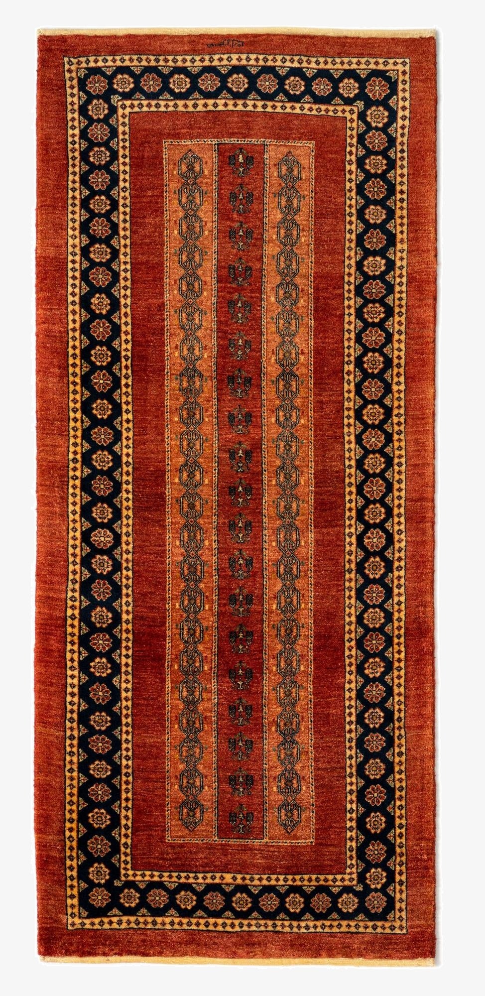  2' 8 x 6' 3 Luribaft Wool Runner Rug