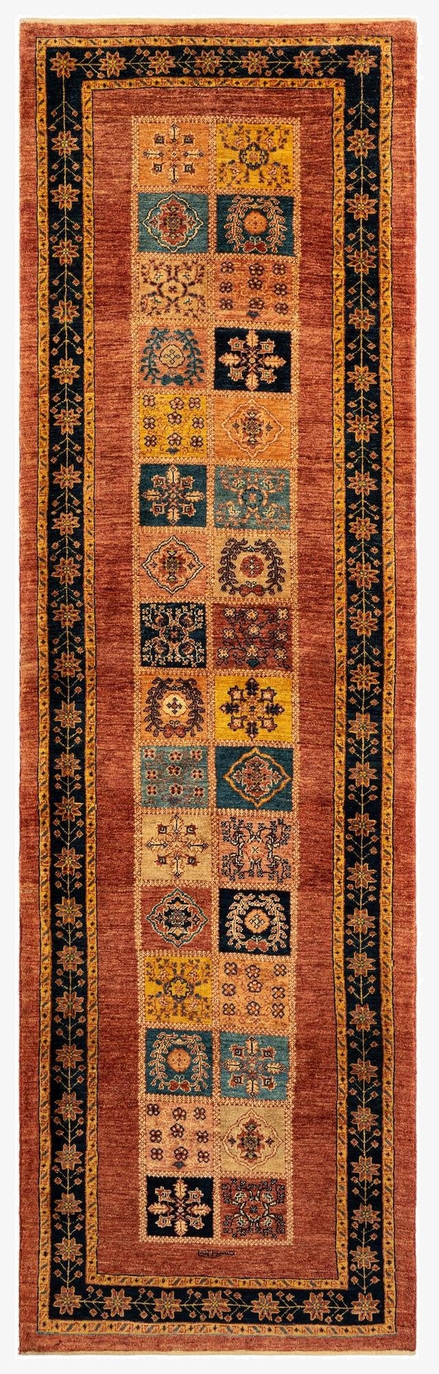  3' x 10' 2 Luribaft Wool Runner Rug