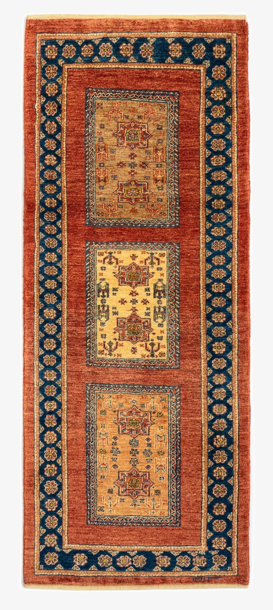  2' 5 x 6' Luribaft Wool Runner Rug