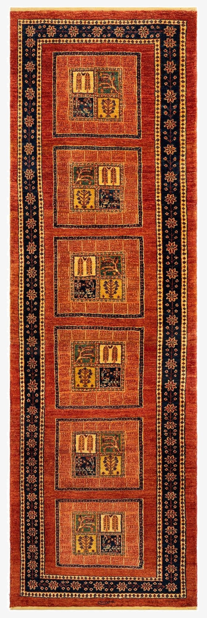  2' 11 x 9' 3 Luribaft Wool Runner Rug