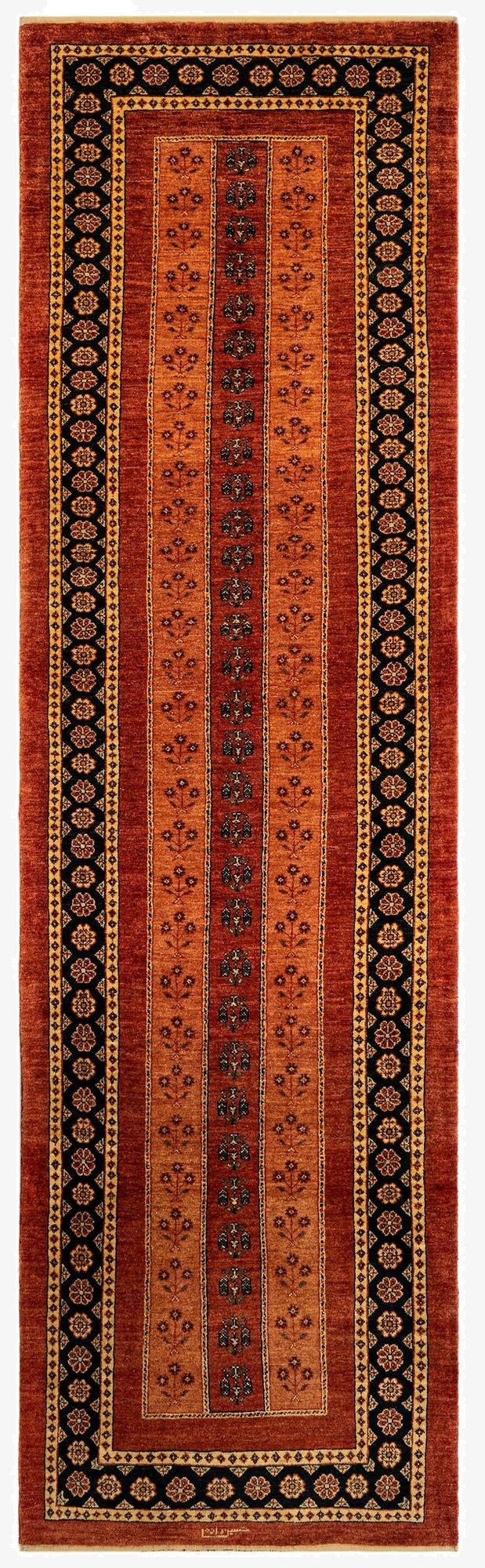  2' 9 x 9' 6 Luribaft Wool Runner Rug