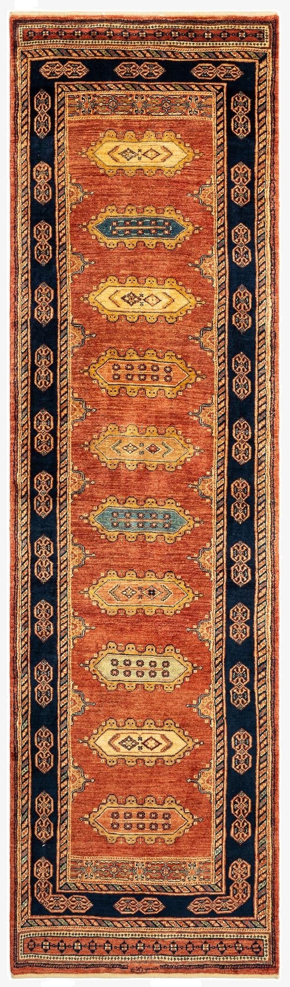 2' 8 x 9' 7 Luribaft Wool Runner Rug