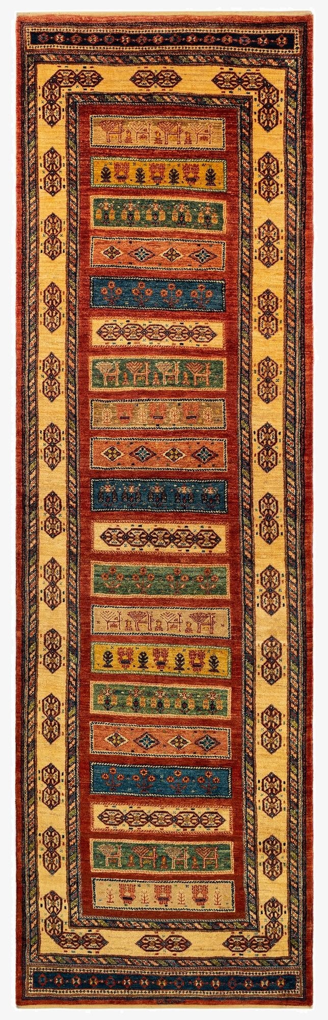  2' 9 x 9' 5 Luribaft Wool Runner Rug