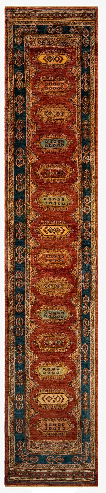  2' 8 x 13' 9 Luribaft Wool Runner Rug