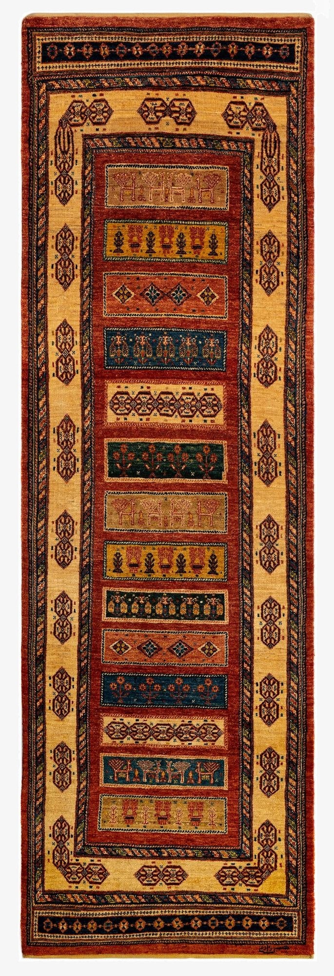  2' 10 x 9' 3 Luribaft Wool Runner Rug