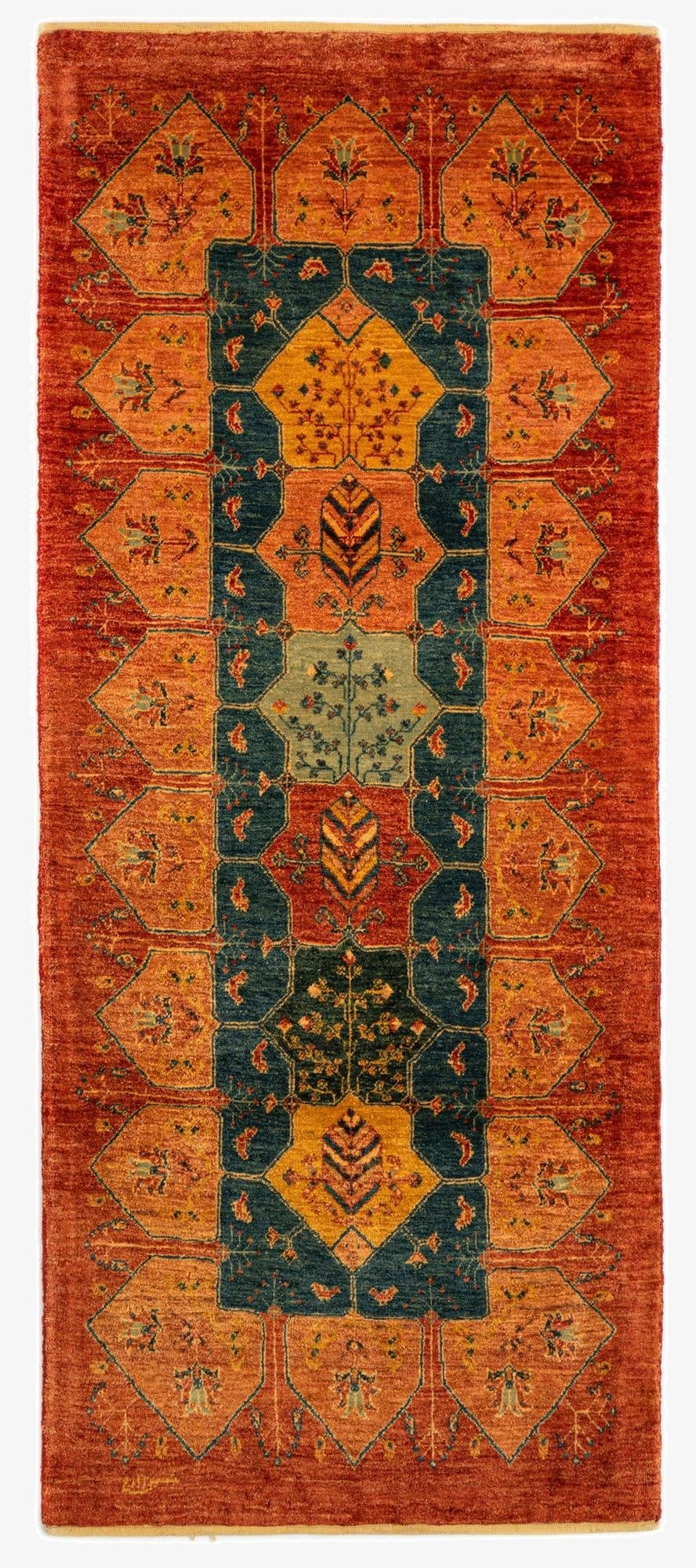  3' 1 x 7' 3 Luribaft Wool Runner Rug