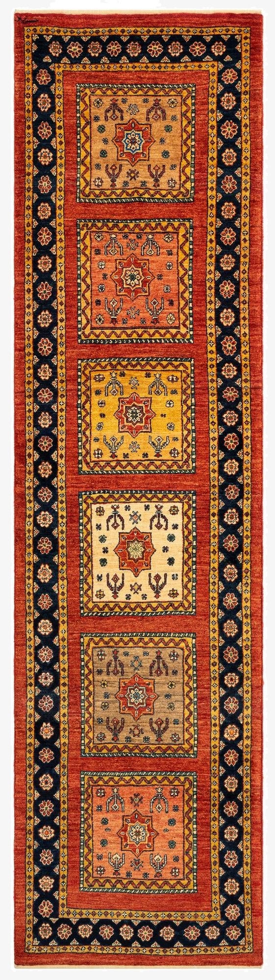  2' 7 x 9' 9 Luribaft Wool Runner Rug