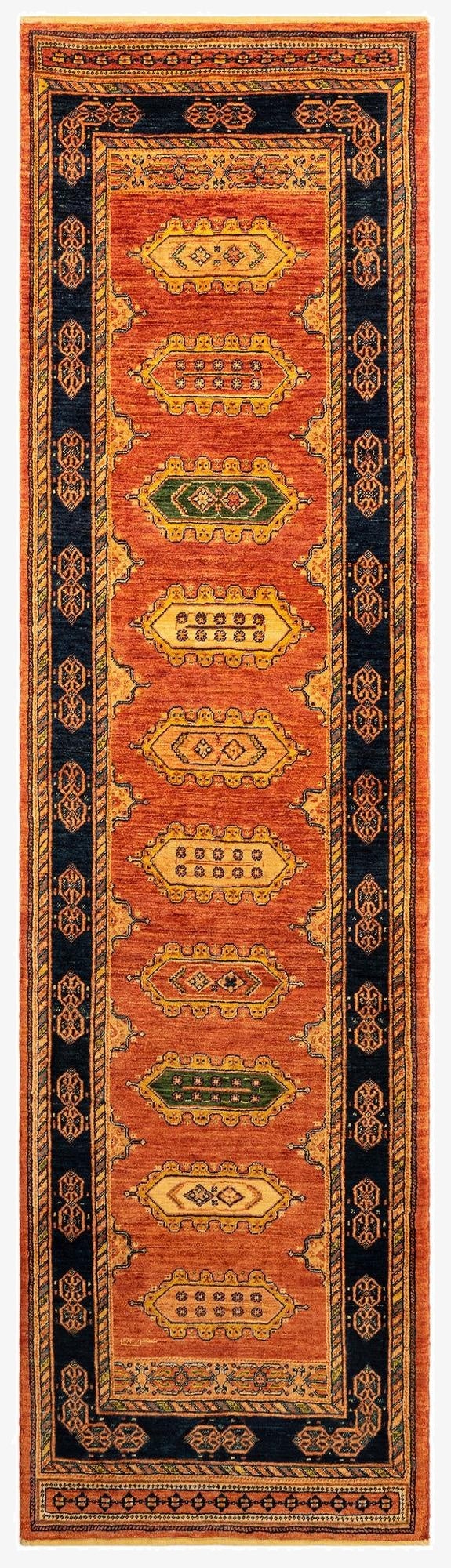  2' 8 x 9' 11 Luribaft Wool Runner Rug