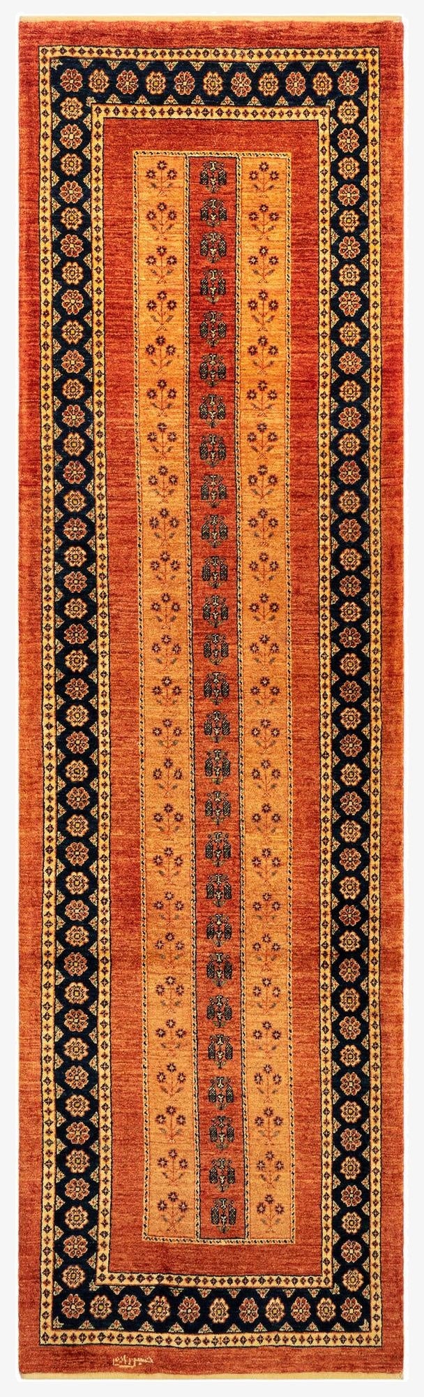  2' 9 x 9' 8 Luribaft Wool Runner Rug