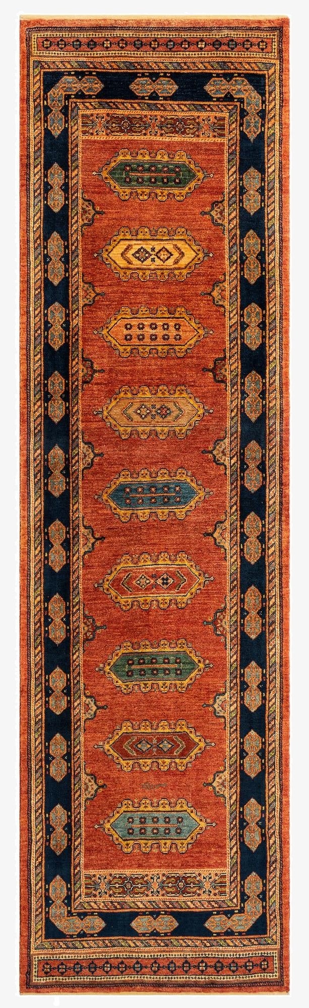  2' 8 x 9' 8 Luribaft Wool Runner Rug
