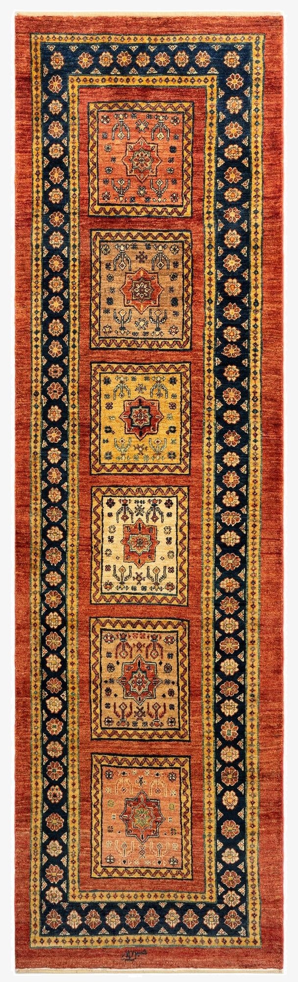  2' 8 x 9' 4 Luribaft Wool Runner Rug