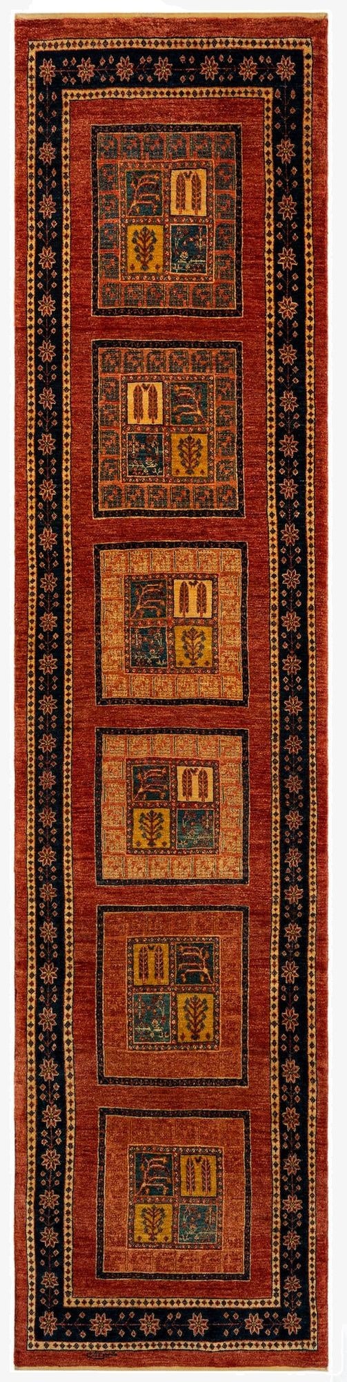  2' 11 x 12' 7 Luribaft Wool Runner Rug