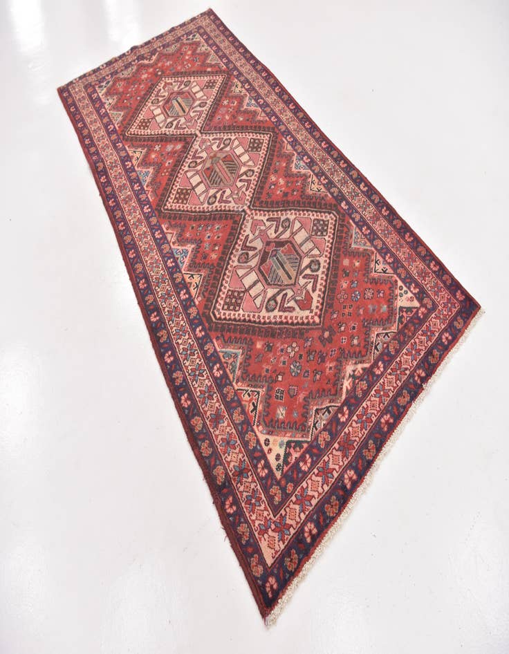 Detail image of  5' x 9' 10  Hand Knotted Mahal Persian Wool Runner Rug