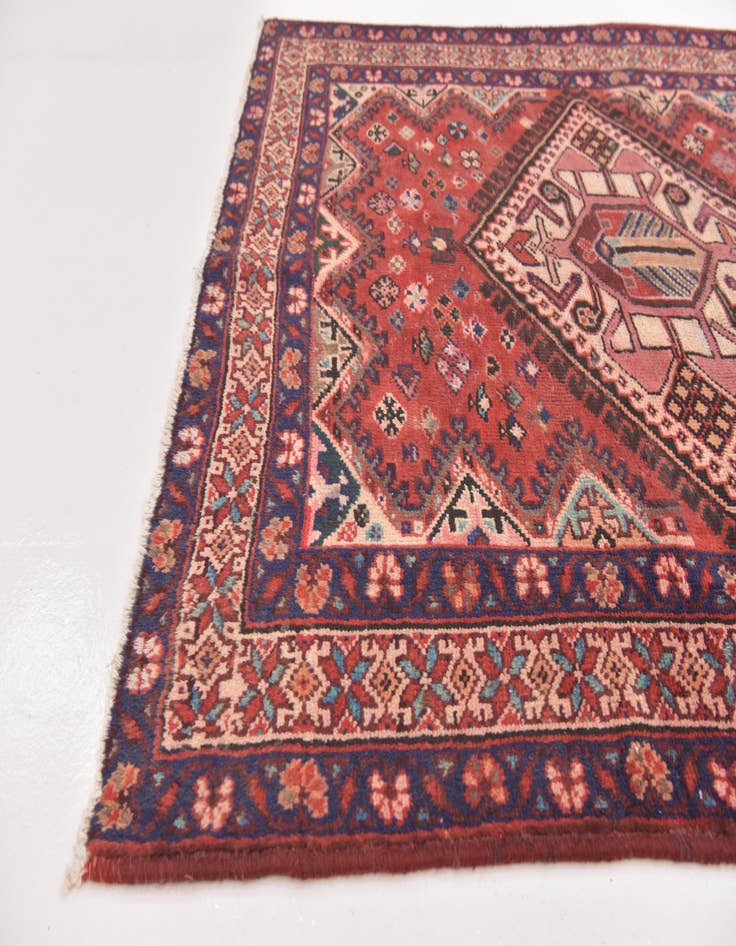 Detail image of  5' x 9' 10  Hand Knotted Mahal Persian Wool Runner Rug