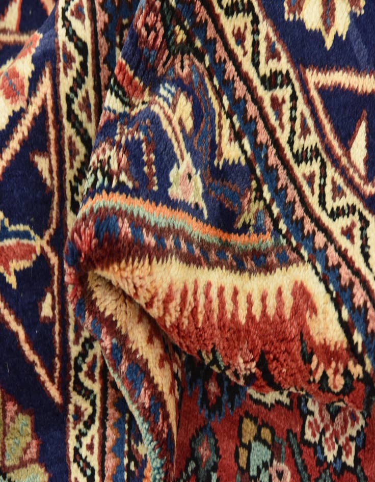 Detail image of  5' 7 x 11' 3  Hand Knotted Mahal Persian Wool Runner Rug