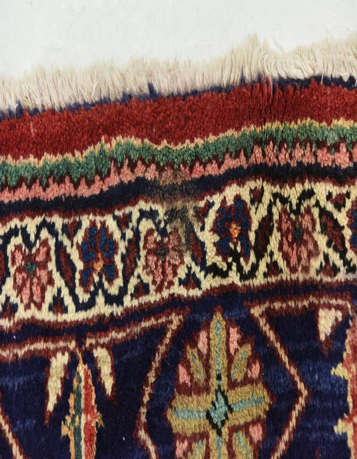 Detail image of  5' 7 x 11' 3  Hand Knotted Mahal Persian Wool Runner Rug